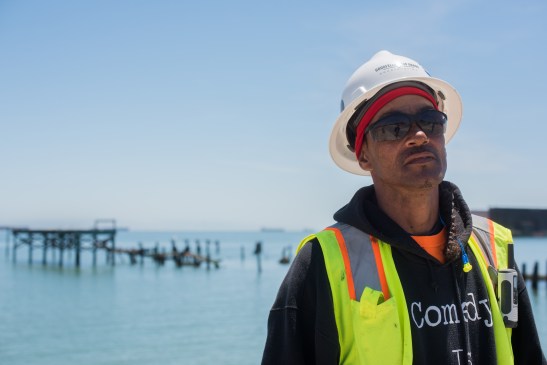 Chase Center construction worker